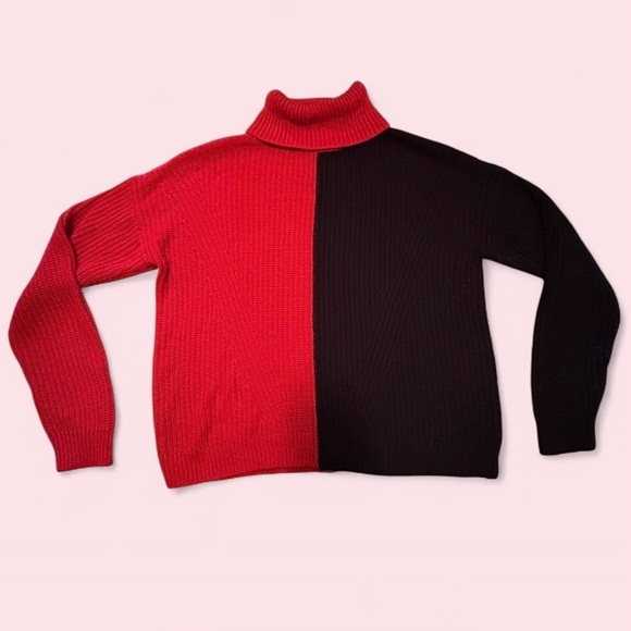 89th & Madison Sweaters - 89th + Madison Colorblock Turtleneck Sweater | Women’s Large